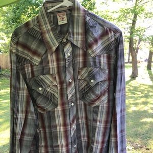 True Religion Long Sleeve Button Down Shirt